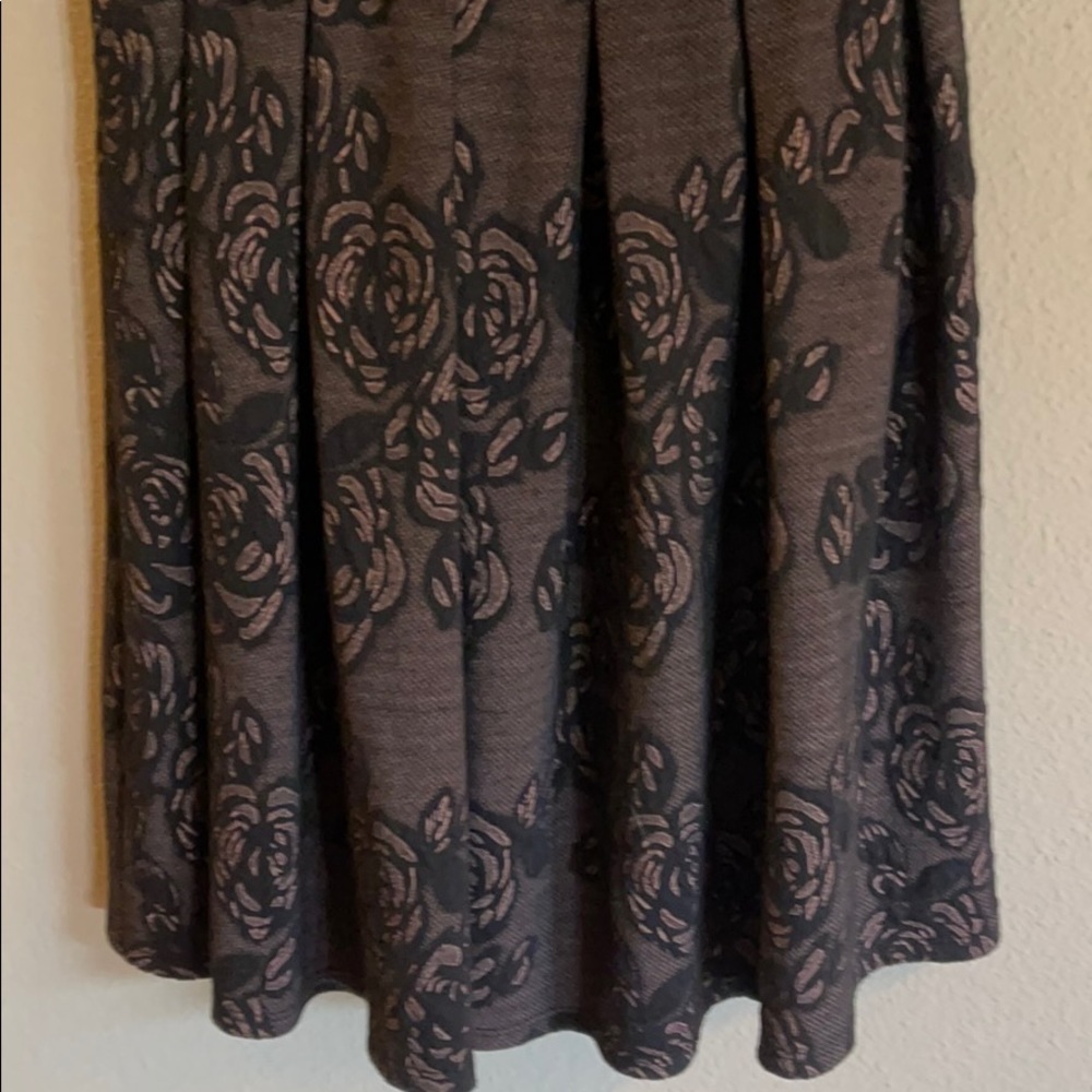 Sleeveless black pink dress roses zip back size S jacquard - Picture 4 of 10